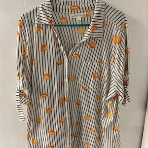 New York Laundry Orange Slice Print Men's Shirt